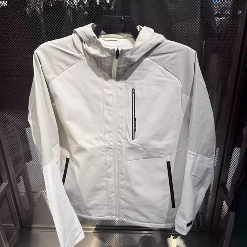 安踏外套男加绒连帽梭织运动上衣冬季保暖8防泼水夹克152547613N