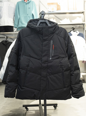 安踏六度芯冰甲羽绒服男短款5连帽25冬季新款保暖外套152547943N