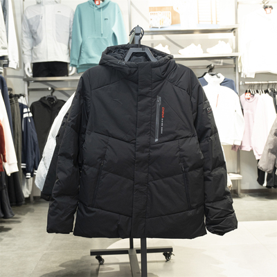 安踏六度芯冰甲羽绒服男短款5连帽25冬季新款保暖外套152547943N