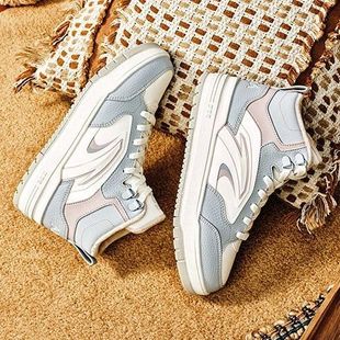 加绒保暖7运动休闲鞋 高帮2025冬新款 122548971 女板鞋 安踏982棉鞋