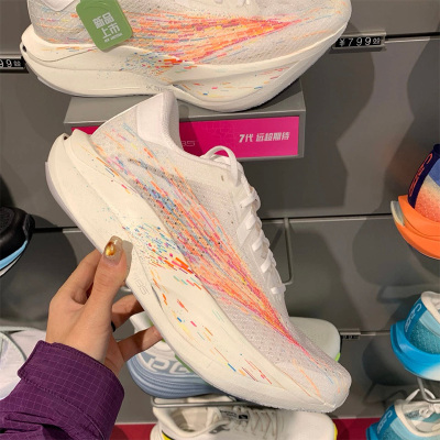 安踏C202 7代格桑花专业马拉松跑鞋女心跳竞速8运动鞋子122625575