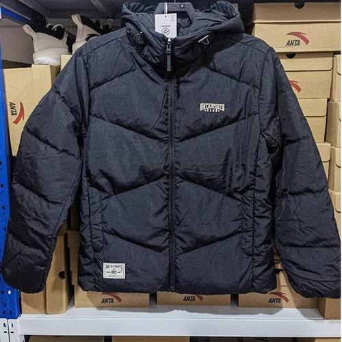 安踏羽绒服男羽绒风衣夹克8立领马甲保暖羽绒外套上衣152548919N