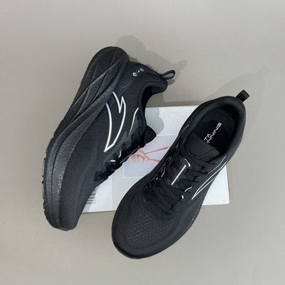 安踏羚跑运动鞋男跑鞋夏季网面透气4缓震休闲鞋官方正品112525558