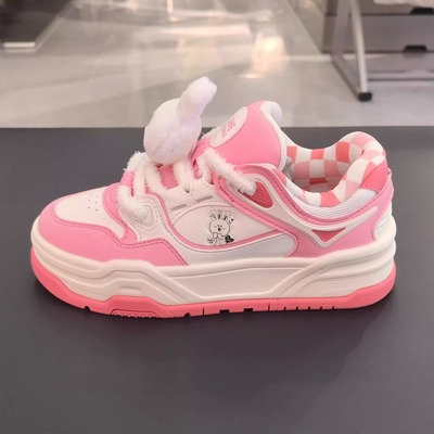 安踏好事发生板鞋女芝士蛋糕厚底9马年限定配色运动鞋子122618071