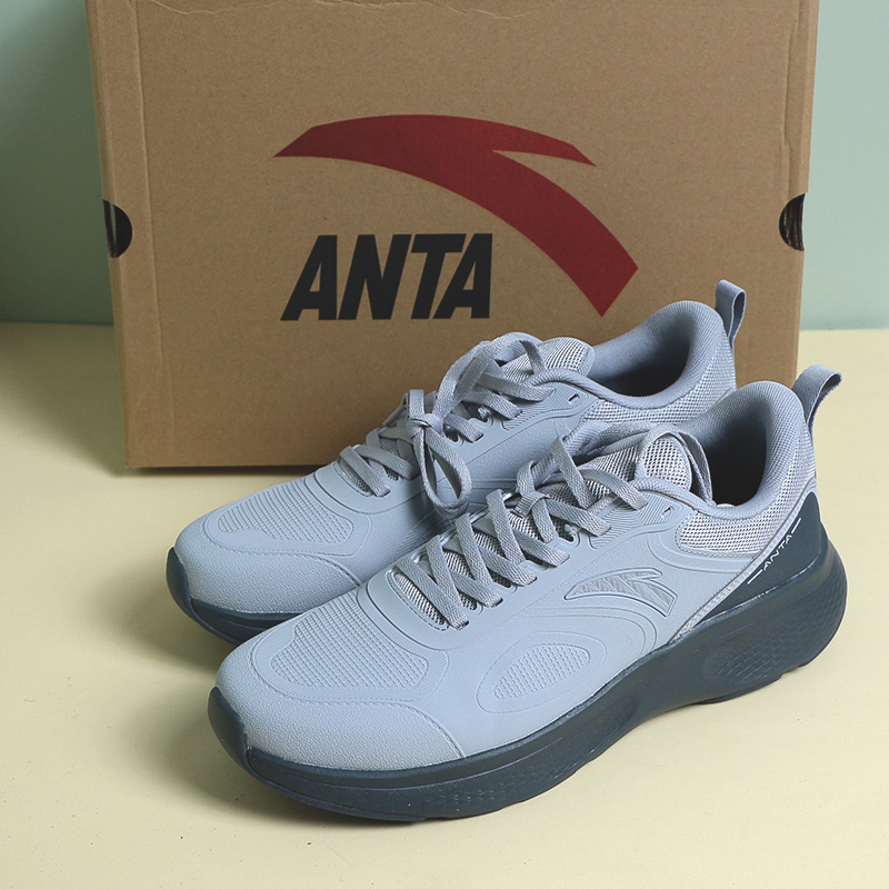 安踏健步鞋男通勤灰色7秋季新款运动休闲鞋基础慢跑正品112447792