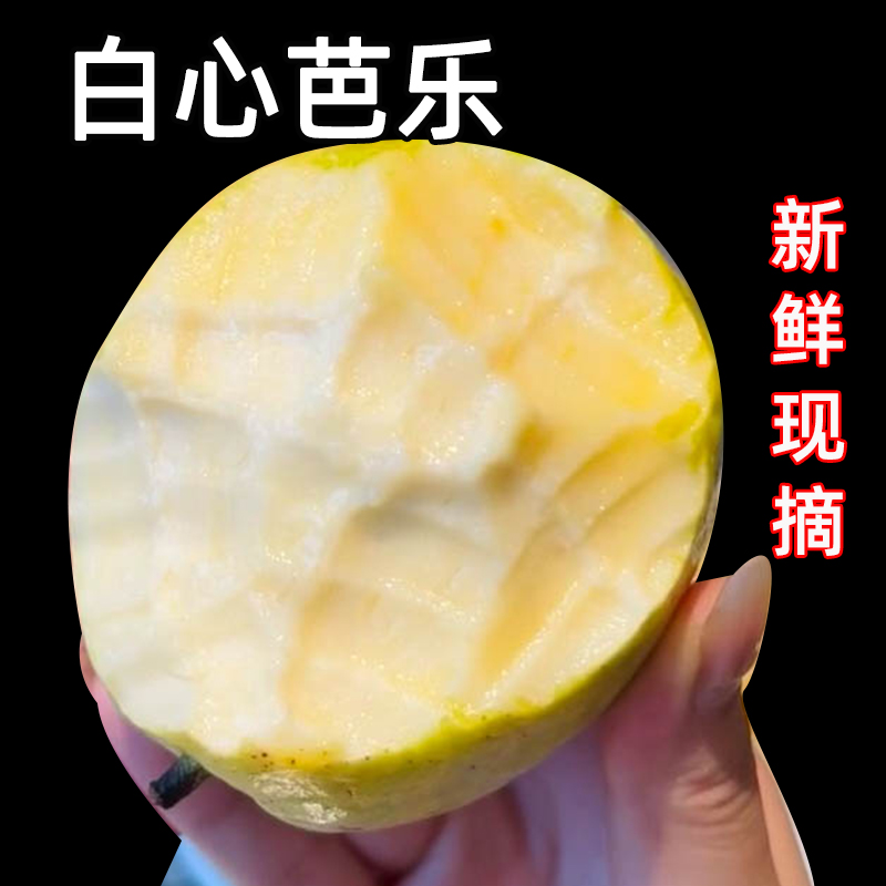 新鲜广东软糯奶油芭乐当季软心番石榴鸡屎果白心芭乐特大新鲜水果