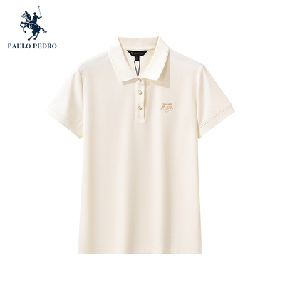 保罗彼得2025夏新款女短袖POLO衫潮流精致上衣专柜同款 BWEB44110