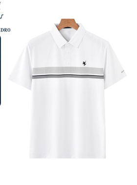 保罗彼得夏季新款男商务时尚百搭休闲短袖POLO衫T恤上衣CUDB41481