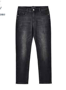保罗彼得秋冬新款男士休闲裤直筒宽松牛仔裤专柜同款LKDC19820