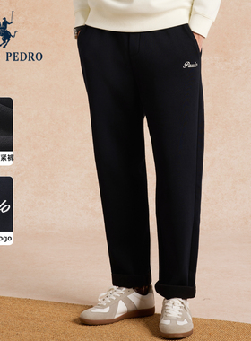 [加绒]保罗彼得2025秋冬加厚男士休闲宽松松紧腰长裤子KGEDK00170