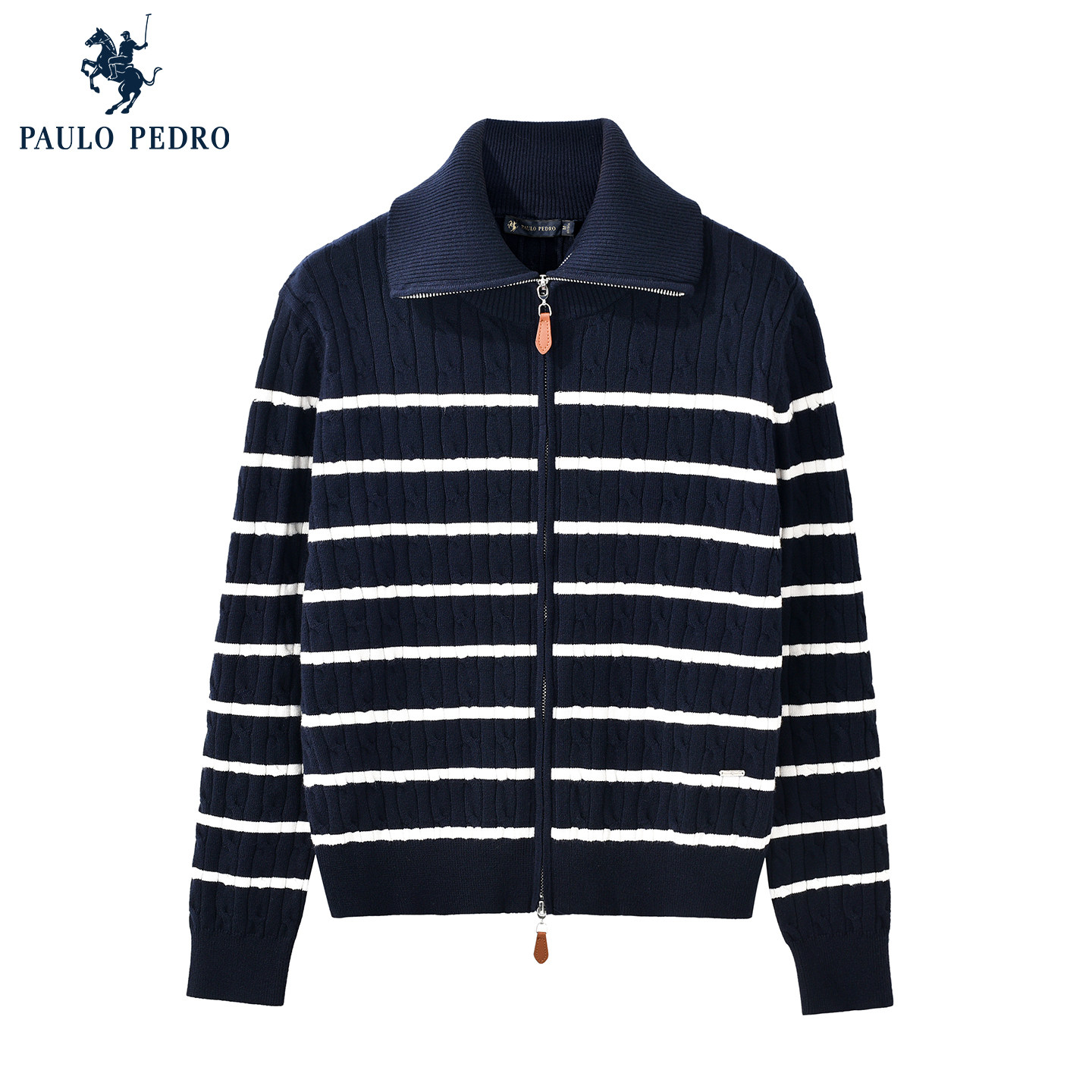 保罗彼得2025秋冬新款女士针织衫女翻立领毛衣短外套UKECZ00180,女装/女士精品,毛针织衫,淘宝优惠券,粉丝福利购,淘宝优惠卷