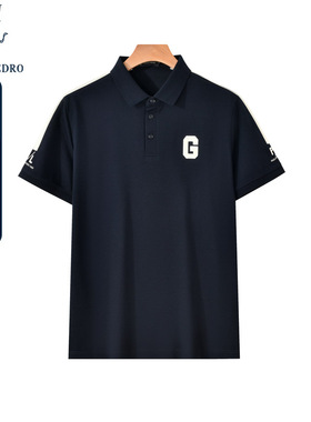保罗彼得夏季新款男士时尚商务休闲短袖POLO衫T恤上衣CUDB42681