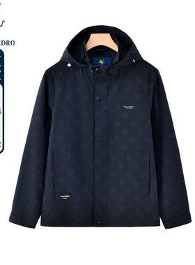 保罗彼得春秋新款男士时尚休闲夹克专柜时尚连帽外套YCDA73320