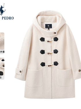保罗彼得205冬季新款女长厚外套大衣学院风过膝羊羔绒YNEDU00361