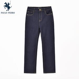 保罗彼得春秋冬新款女士休闲牛仔裤直筒长裤显瘦专柜款LKDC19950