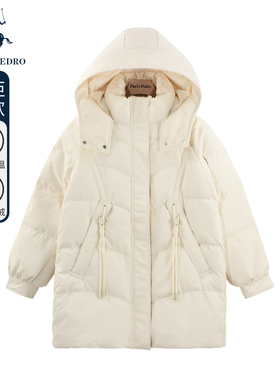 保罗彼得专柜同款冬装新款羽绒服百搭外套女连帽加厚RACD34001