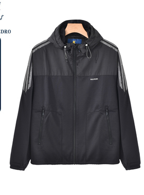 保罗彼得春秋新男士休闲复古夹克宽松连帽外套专柜款RTCA72280