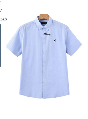 保罗彼得夏装新款男士休闲短袖时尚衬衫专柜同款衬衣CBDB52474