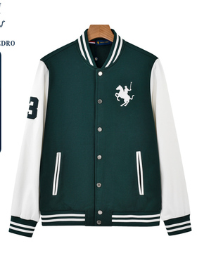 保罗彼得春秋新款男士棒球服夹克欧美时尚风街头外套NTCA72370