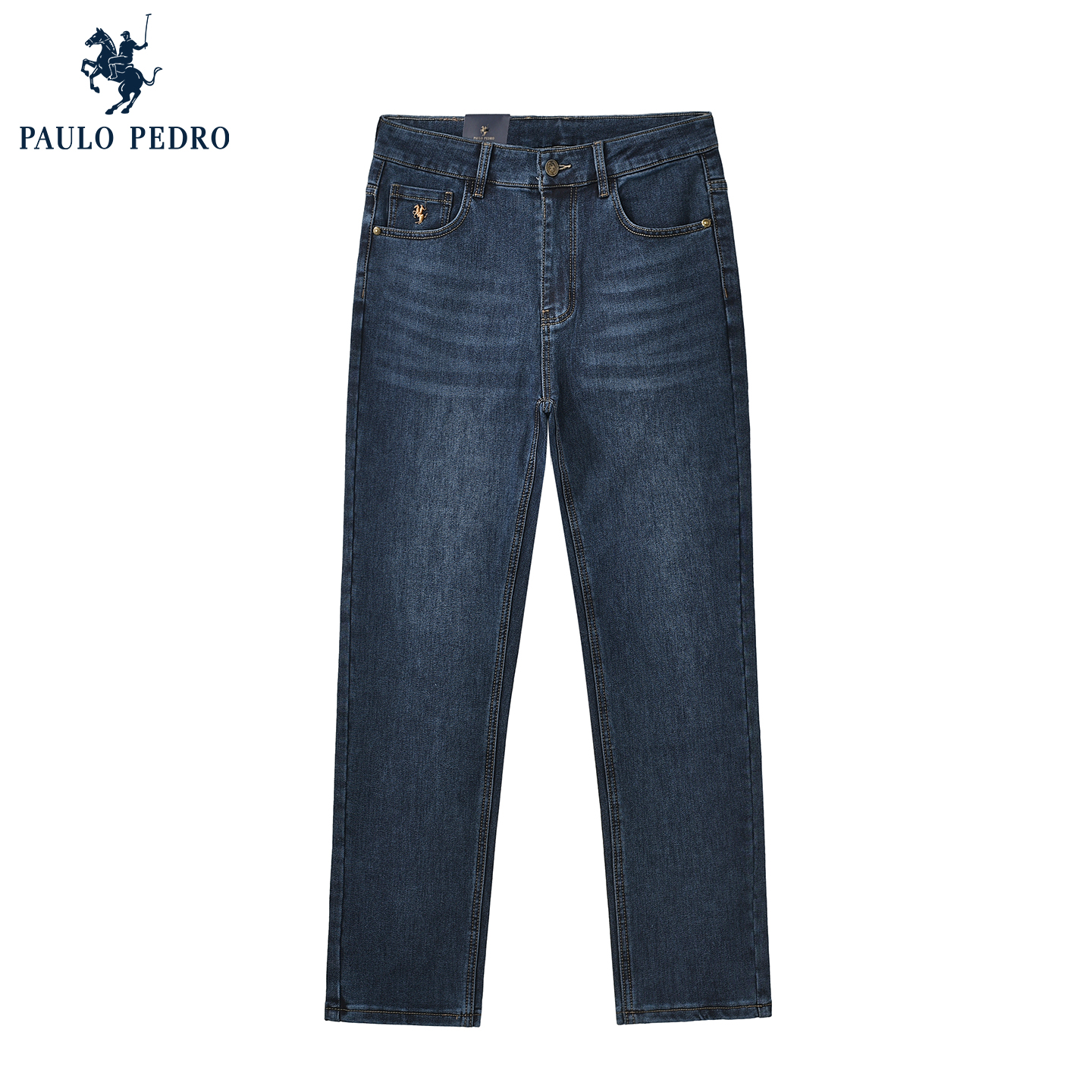 保罗彼得2025年秋新款男士牛仔裤休闲水洗舒适商务长裤KZECN00070