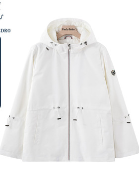 保罗彼得春秋季新款女式休闲工装外套时尚宽松连帽上衣NTDA72841