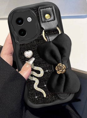 2025新年红色小香风适用vivoY200手机壳过年X200春节z7冬天X90S针织S17布艺Y78+喜庆X27本命年S18结婚9S+女款