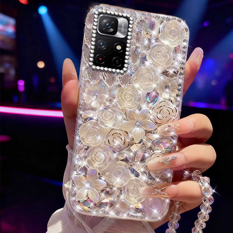 高端奢华镶钻手机壳，不掉钻，不发黄