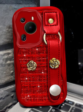 红色针织新年本命年适用荣耀200手机壳结婚华为p30pro喜庆X20SE冬天7se 5G活力版高级感X50GT/2025年9x春节