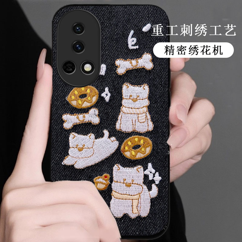 牛仔布艺刺绣，不掉色，不脱丝