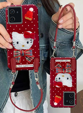 新年红色本命年四角防摔适用iQOO12手机壳春节Neo8冬天6se蛇年Z1网红Z1x外壳9S+春节Z6女款Y78+结婚Z9x小众