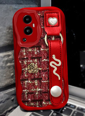 2025蛇年新年款适用OPPOReno10手机壳外壳13名媛7se春节5红色4se小香风7过年12保护套A3针织A2x布艺A1喜庆12