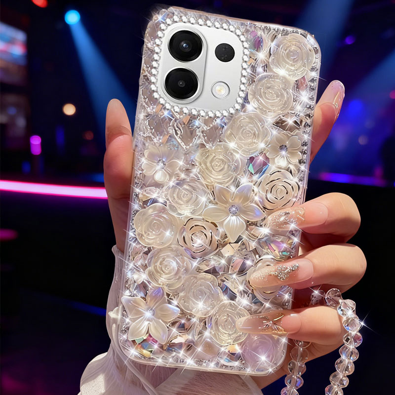 高端奢华镶钻手机壳，不掉钻，不发黄