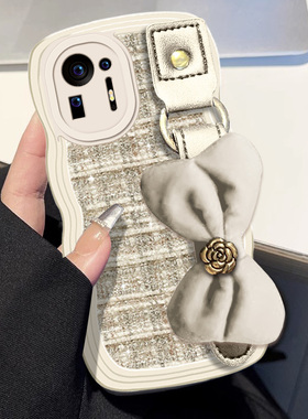 2025蛇年红色名媛小香风适用小米MIX4手机壳喜庆Note10 新年11T结婚8保护套9 外壳13本命年K20布艺K60春节13