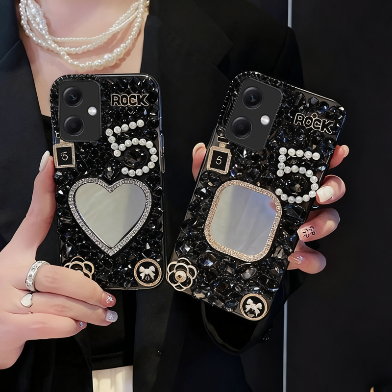 高级奢华水钻带镜子，时尚单品，仙女必备