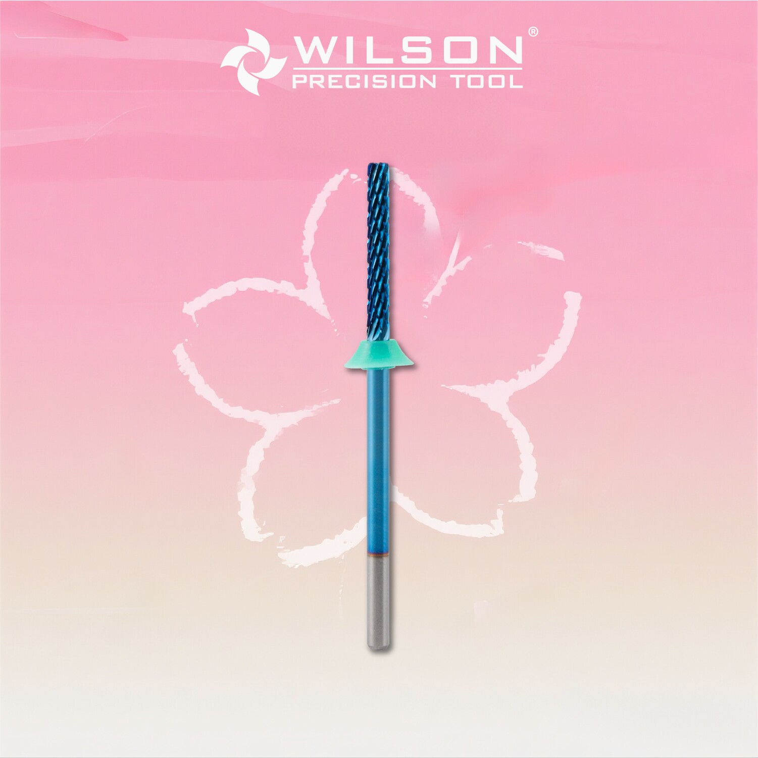WILSON惠而顺SC系列2.3mm直筒R角钨钢磨头延长甲甲片修台阶卸甲