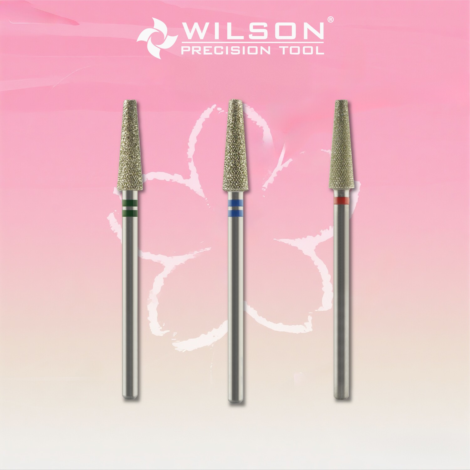 WILSON惠而顺4.0mm长刃锥形平头钻石齿俄式前置磨头