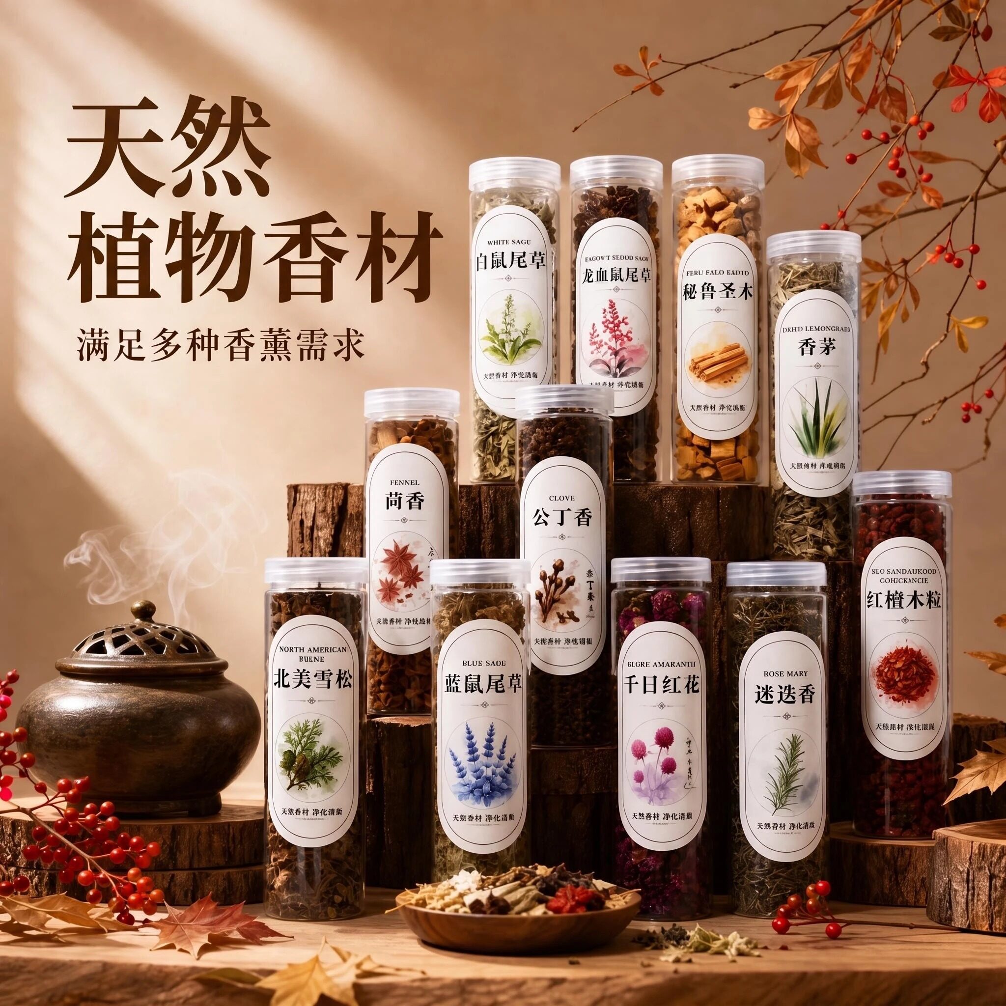 隔火薰香植物香料香薰鼠尾草