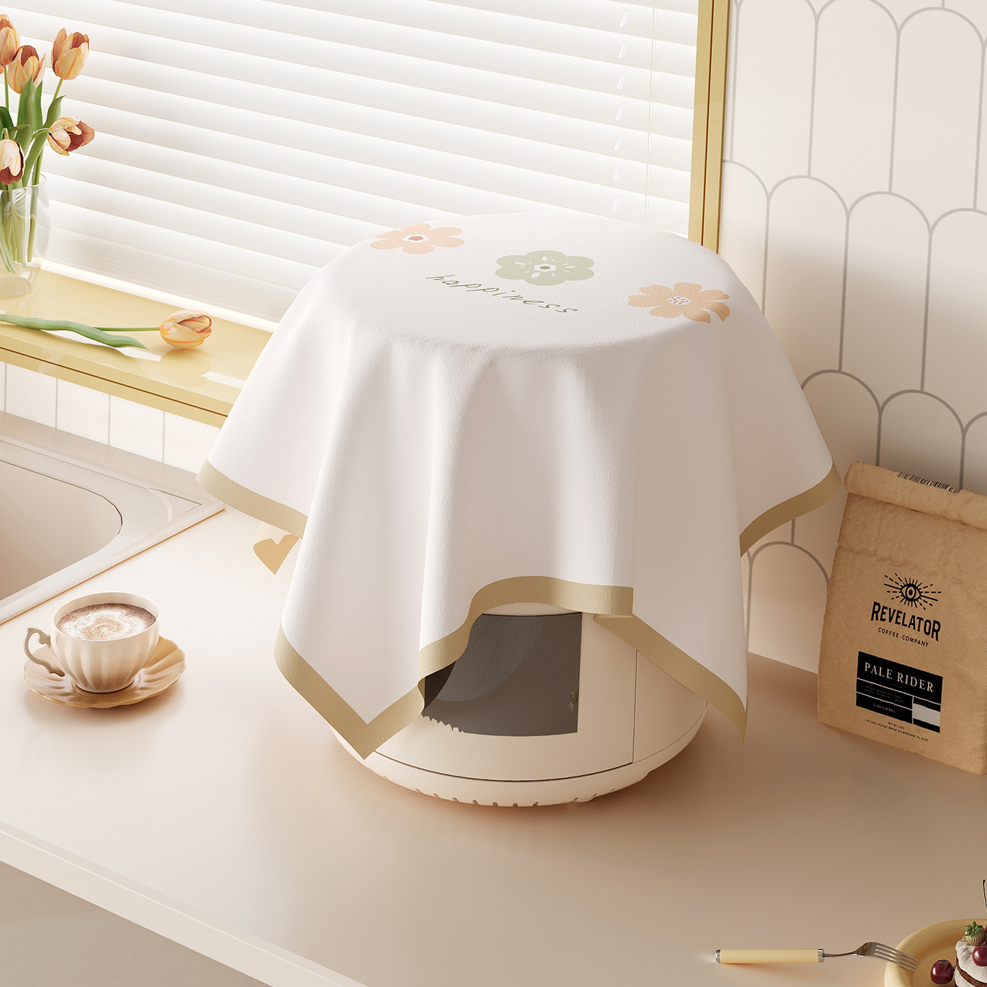 空气炸锅防尘罩盖布电饭煲