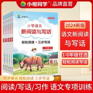 阅读理解专项训练书小学一二三四五六年级下册同步作文看图说话写话天天练语文人教版 课外阅读理解强化训练阶梯阅读练习册每日一练