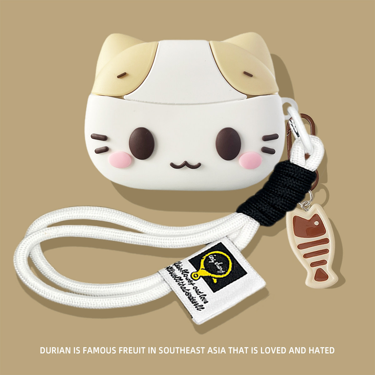 可爱创意棉花糖猫咪AirPods4代硅胶耳机套适用AirPodsPro2/3代保护套AirPods保护壳AirPodsPro三代苹果耳机壳