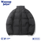 WASSUP JALYN冬季 潮牌加厚立领棉衣男女宽松保暖面包棉服防风外套