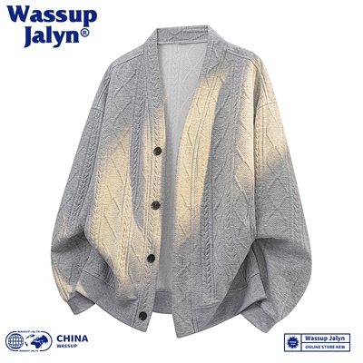 WASSUPJALYNN提花开衫卫衣