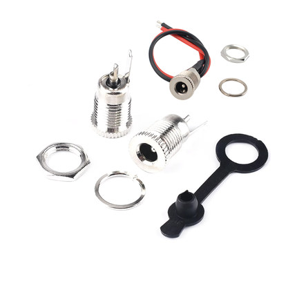 DC-099DC电源插座5.5x2.1/2.5mm3.5*1.35大电流DC099金属充电母座