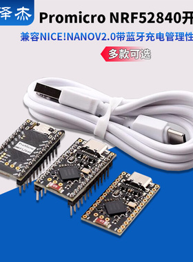 Promicro NRF52840开发板 兼容nice!nano V2.0 带蓝牙 充电管理