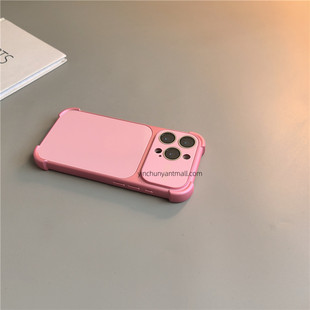 粉色大视窗哑光适用苹果17手机壳硅胶17Promax软胶新款16pro卡通16高级感iPhone15防摔14全包17pro男女超好看