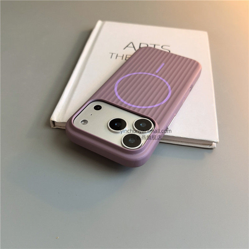 紫色准分子磁吸硬壳适用苹果17手机壳16Pro磨砂15pro简约16高级感iPhone15防摔14新款17pro全包16promax男女,3C数码配件,手机保护套/壳,淘宝优惠券,粉丝福利购,淘宝优惠卷