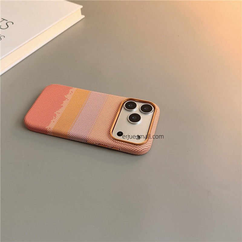 彩虹橙磁吸适用苹果17promax手机壳硬壳17Pro磨砂好看简约高级感iPhone17pro时尚新款17pro全包男女欧美风