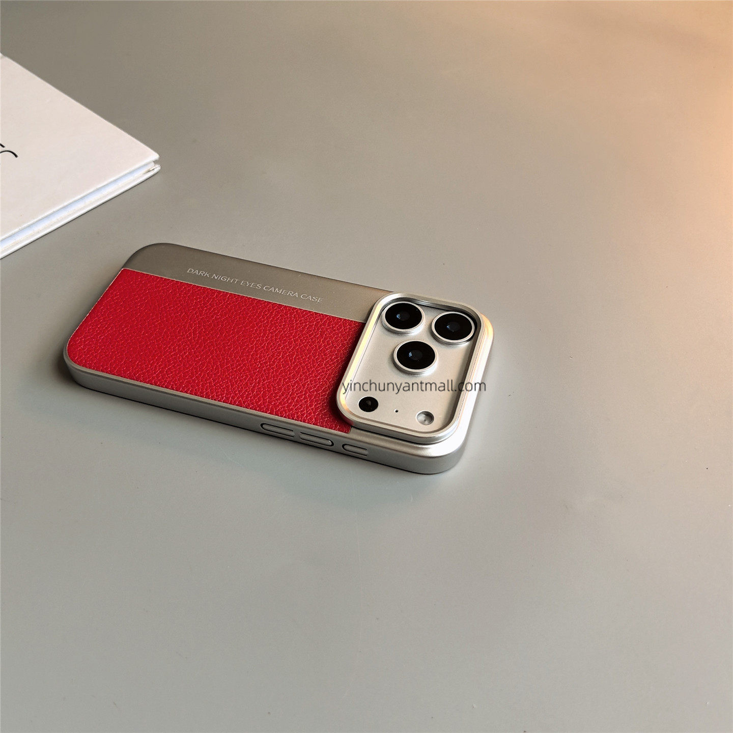 红色荔枝纹贴皮适用苹果17手机壳硬壳17Promax磨砂15pro简约16高级感iPhone15防摔14新款全包16pro男女超好看,3C数码配件,手机保护套/壳,淘宝优惠券,粉丝福利购,淘宝优惠卷