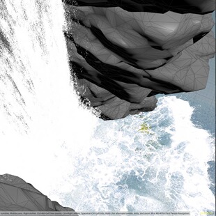 使用houdini20制作一个和水面交互瀑布解算 含1.3泡沫工具包