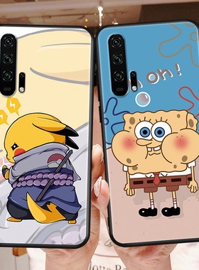 秋昊适用于华为荣耀20Pro手机壳YAL-AL10保护套tl10卡通。外壳yalal10软胶honor20por磨砂全包边honro20po防